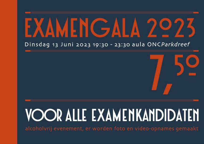 Kaartverkoop Examengala